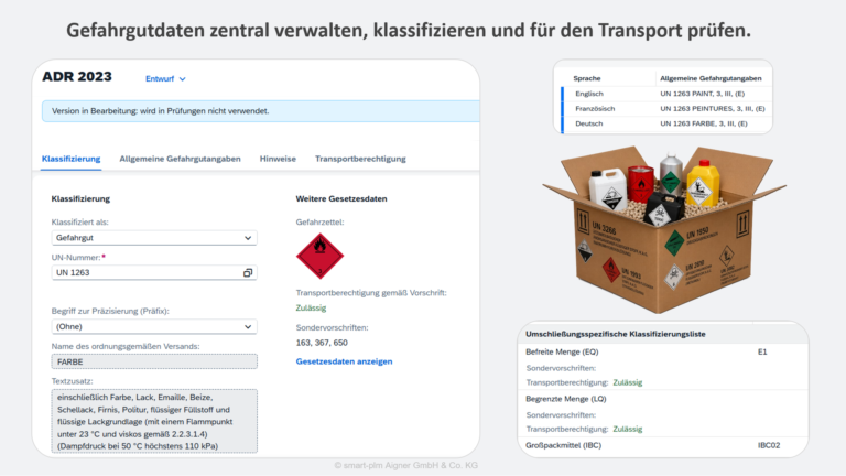 Gefahrgutdaten zentral verwalten